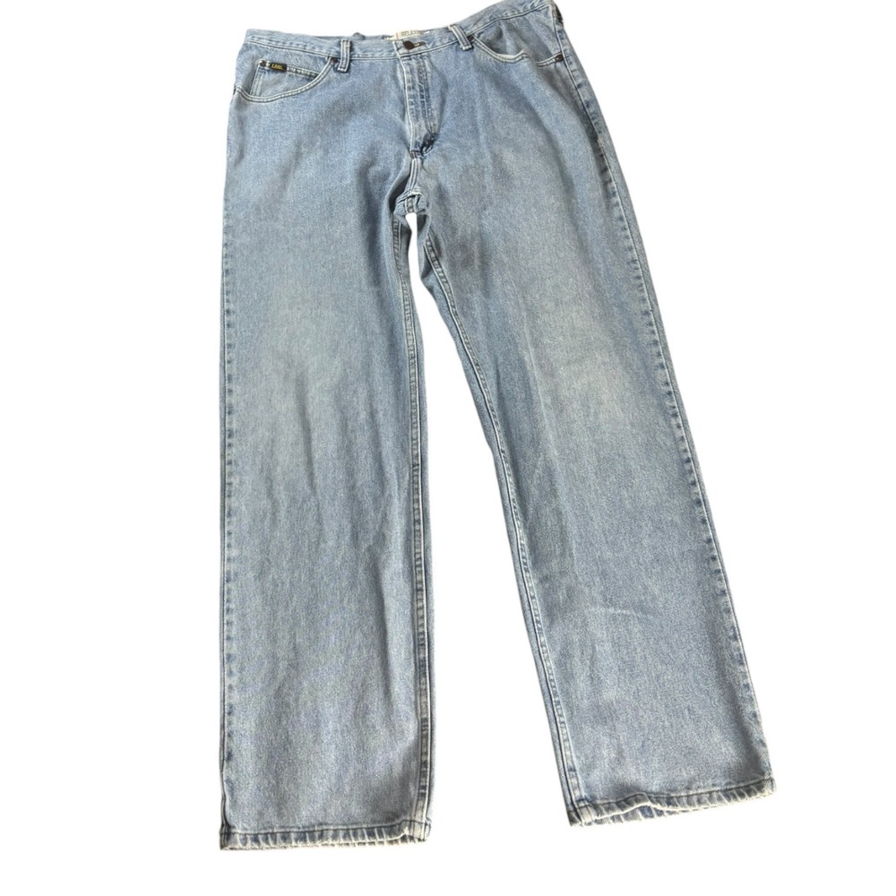 Lee Relaxed Fit Jeans Mens 42x34‎ Blue Denim Cotton Casual Workwear
